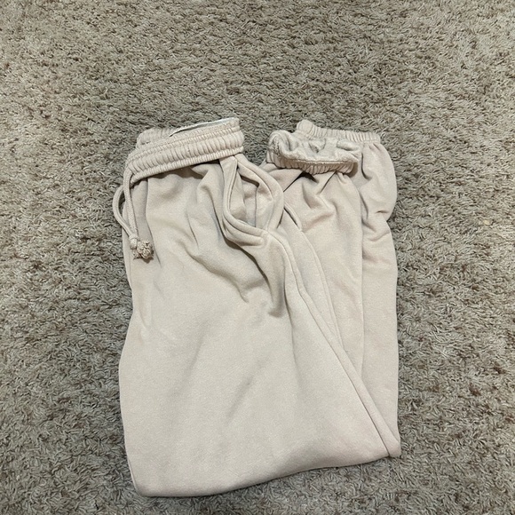Cozy Cream Joggers - Picture 1 of 5